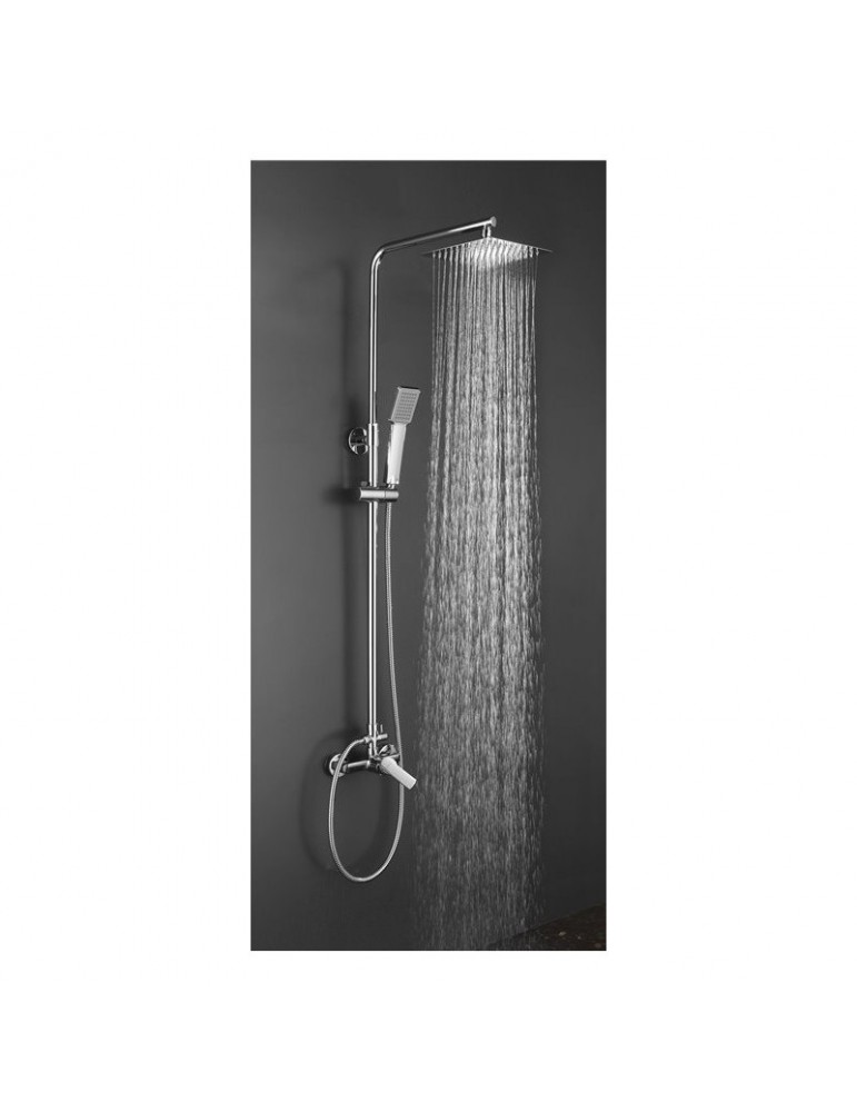 Columna de ducha monomando modelo SIOUX tubo redondo extensible